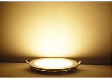 Встраиваемая LED панель ARLIGHT DL-225M-18W Warm White 220V 225*25мм 1400lm круглая, белый АКЦИЯ!