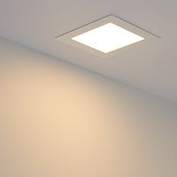 Встраиваемая LED панель ARLIGHT DL120x120М-9W Day White 220V 700Lm120*120*14мм квадратная, белая
