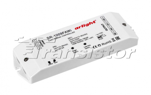 Контроллер RGBW/DIM/MIX приемник Arlight SR-1009FA WiFi (12-36V, 240-720W) упр-е по WiFi